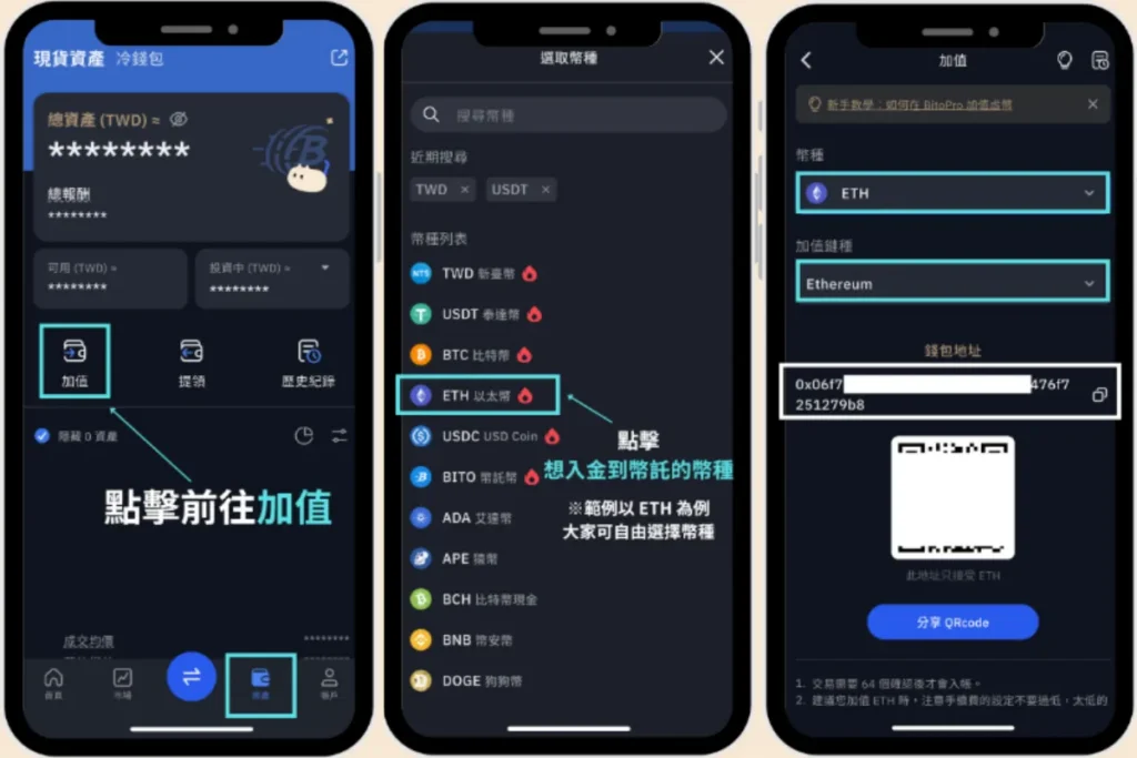 幣託入金步驟2