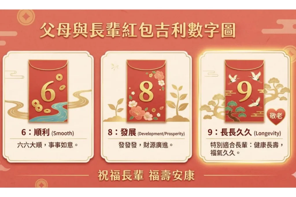 2026 過年紅包 父母與長輩的紅包數字選擇
