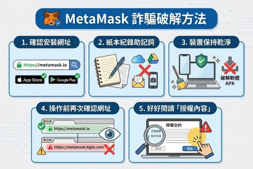 如何預防 MetaMask 詐騙