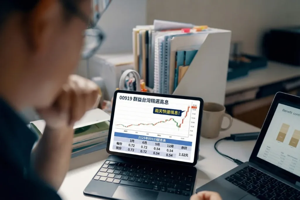 00919 填息只花了兩天,給予持股人不少信心。