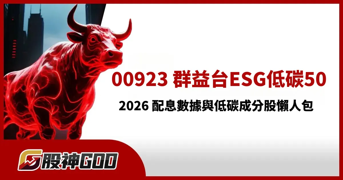 00923 群益台ESG低碳50:2026 配息數據與低碳成分股懶人包